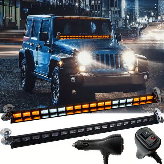 X-7Seven X-Emergency Flasher Light Bar (Amber + White) 34"