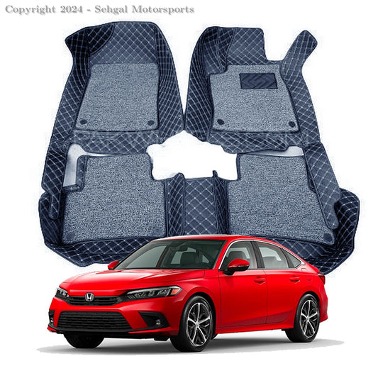 Honda Civic 9D Floor Mat Black  Model 2022-2024