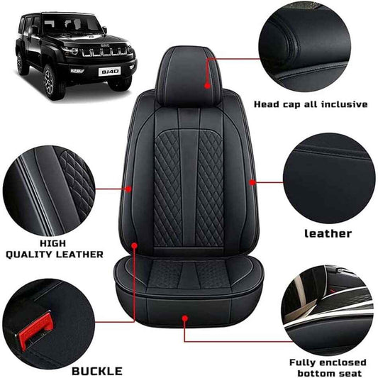 BAIC BJ40 Seat Cover Japanese Leather Black OEM Style Model 2021-2022