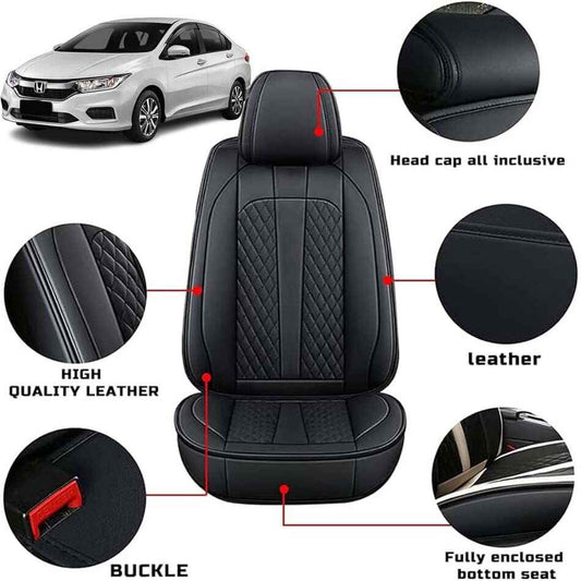 Honda City Grace Seat Cover Japanese Leather Black Model 2022-2023