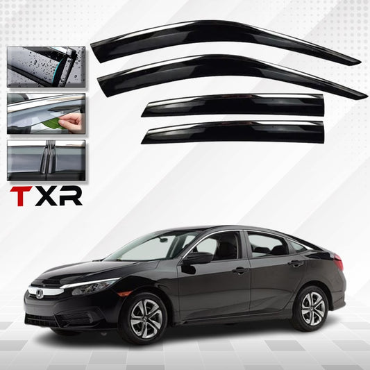 Honda Civic Txr Air Press/Sunvisor With Chrome Model 2017-2021