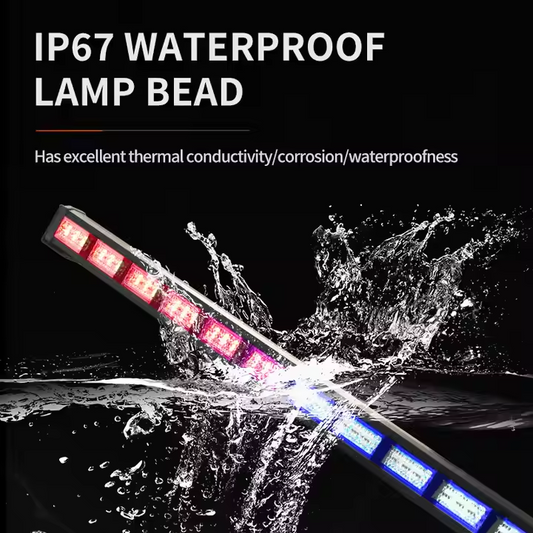 X-7Seven X-Emergency Flasher Light Bar (Red+Blue)