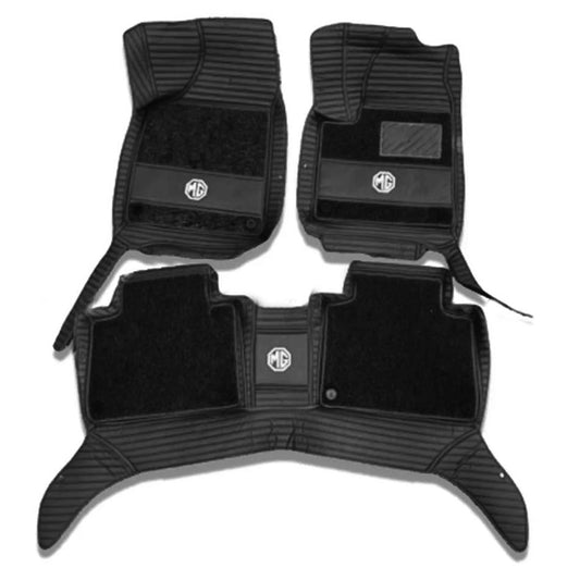 MG HS 10D Floor Mats Black With Black Grass 3 Pcs - Model 2020-2021