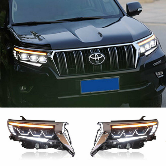 Toyota Prado FJ150 Head Light Lexus Style V2 Model 2017-2023