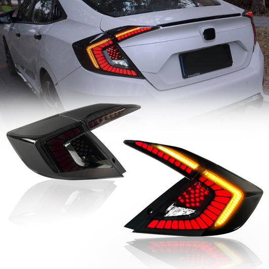 Honda Civic Back Light Snake Style Version 9 (Smoke) Model 2017-2021