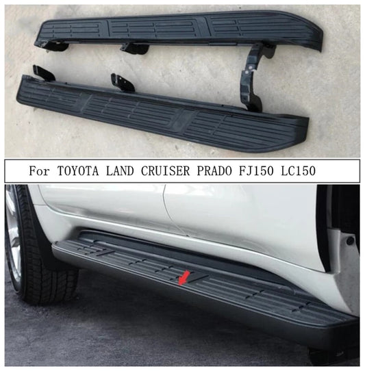 Toyota Prado FJ150 Side Steps Cover Black Model 2009-2023