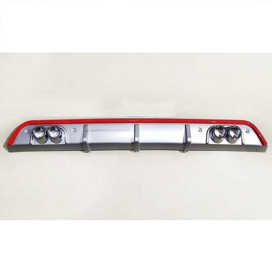 Toyota Corolla Bumper Diffuser (Silver and Redline) Model 2017-2020