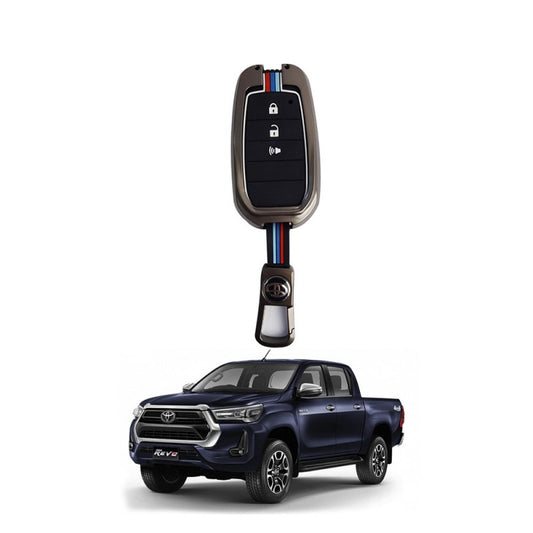 Toyota Hilux Revo Zinc Metal Key Cover Model 2017-2022