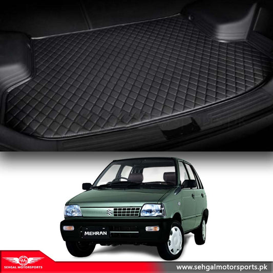 Suzuki Mehran 7D Eco Trunk Mat Black (With Black or Beige Stitch)