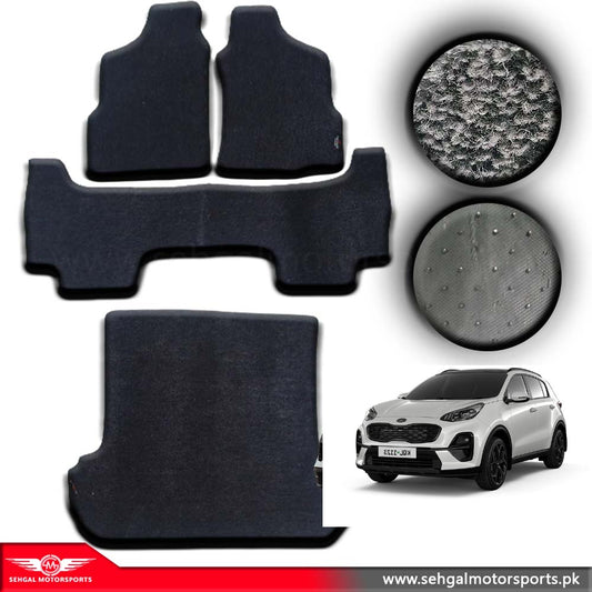 Kia Sportage Carpet Floor Mat Special Black/Gray (5 Seat) Model 2019-2022