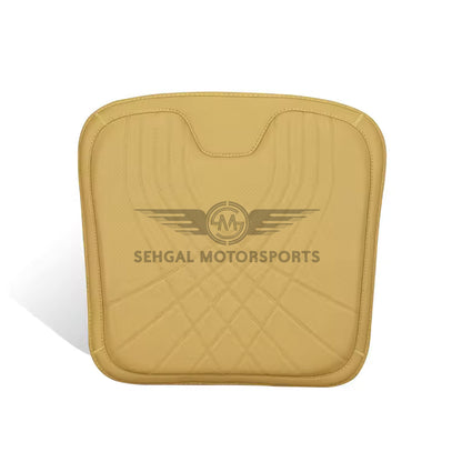 Motorsports Embossed Nappa Leather Memory Foam Seat Cushion