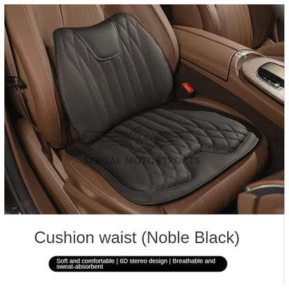Motorsports Embossed Nappa Leather Memory Foam Seat Cushion