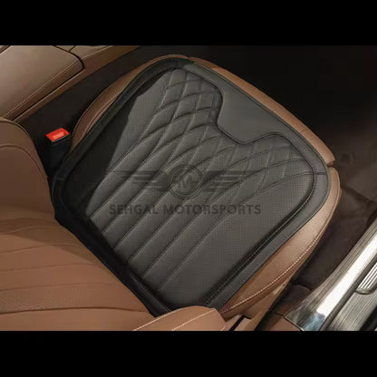 Motorsports Embossed Nappa Leather Memory Foam Seat Cushion