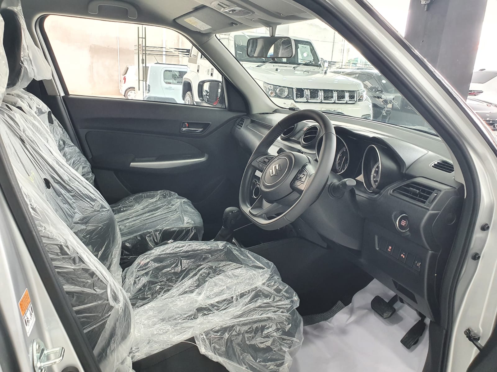 Suzuki Swift GLX CVT Fresh Available Model 2024 front seats inner view