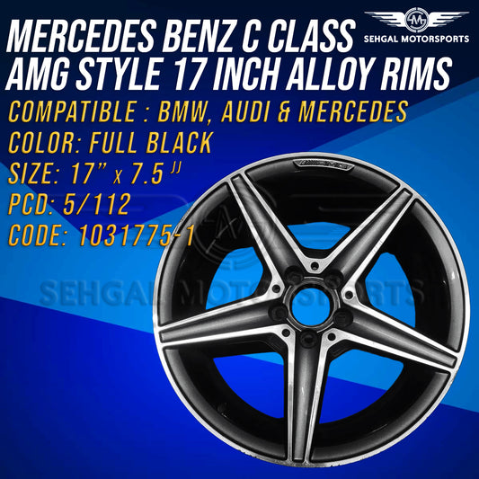 Mercedes Benz C Class AMG Style 17 Inch Alloy Rims (1031775-1)