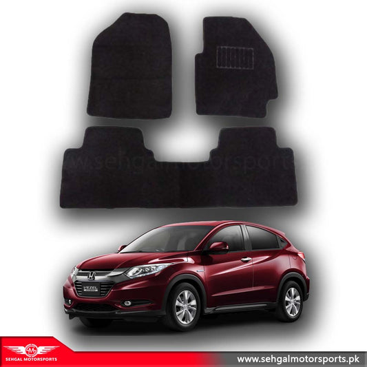 Honda Vezel Carpet Floor Mat Special Black/Gray Model 2014-2019