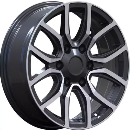 Toyota Hilux Revo Alloy Rim GR Style 18" Silver Black Model 2018-2026