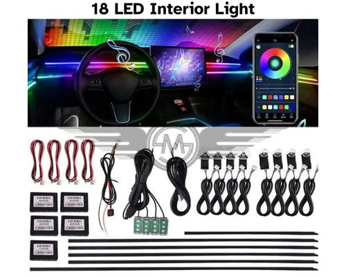 Motorsports Car Ambient / Atmospheric Lights 18-LED