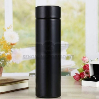 Motorsports Premium Black Stainless Steel Vacuum Flask Bottle