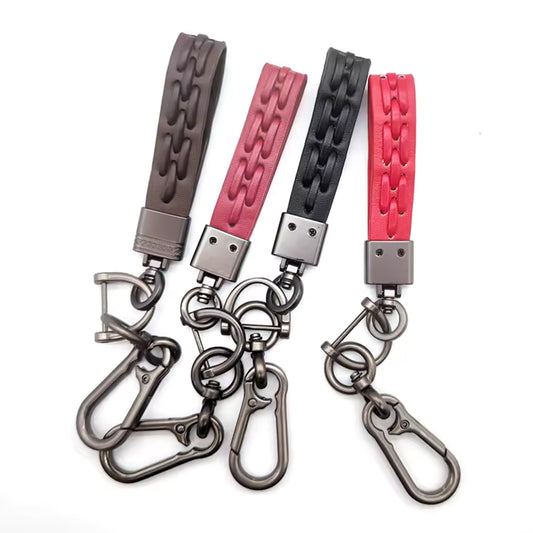Leather Strap Hook keychain Multi Colored (DM10)