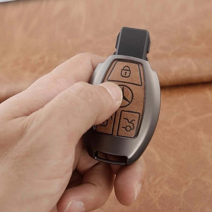 Mercedes Benz C/S/G Class Zinc Alloy key Case With Leather Strap