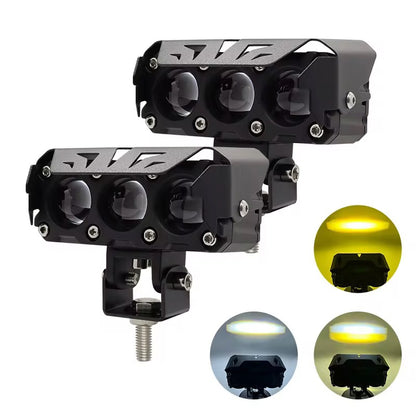 X-7Seven Universal 3 Lens Dual Color Bonnet Spotlight (with Mounts)