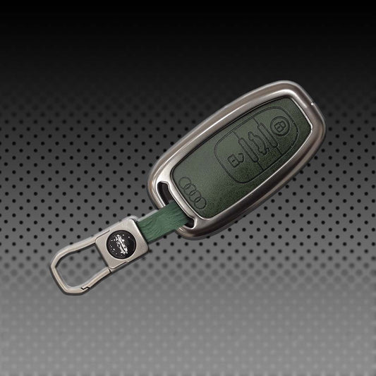 Audi A/S Series Zinc Alloy with Leather Key Case