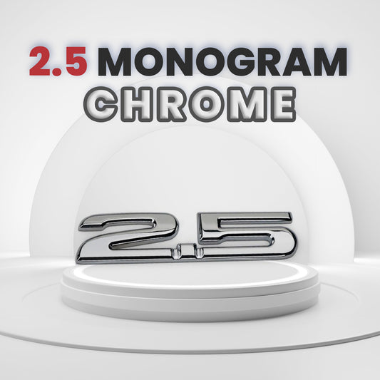 "2.5" Monogram (Chrome)