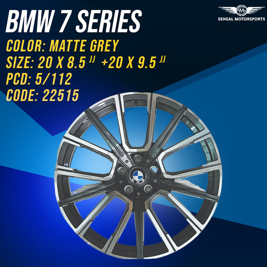 BMW 7 Series OEM Alloy Rim 20 Inch Staggered (22515)