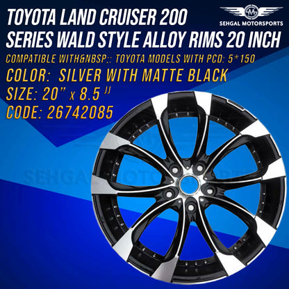 Toyota Land Cruiser 200 Series Wald Style Alloy Rims 20 Inch