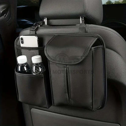 Motorsports Car Leather Hanging Back Seat Organizer Multi Pocket