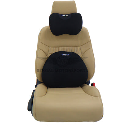 Motorsports Dream Mesh Memory Foam Car Seat Cushion Set (Headrest + Backrest)