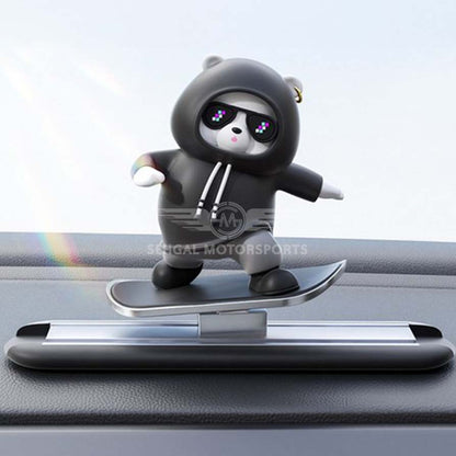 Car Automatic Sliding Skateboard Bear Alloy (Car Dashboard Decoration)