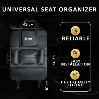 Motorsports Hanging Back Seat Organizer with Tissue Box