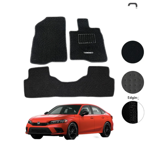 Honda Civic Carpet Floor Mat Twist fiber Black : 2022-2024