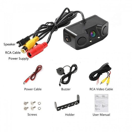 3 in 1 Car Sensor Reverse Camera