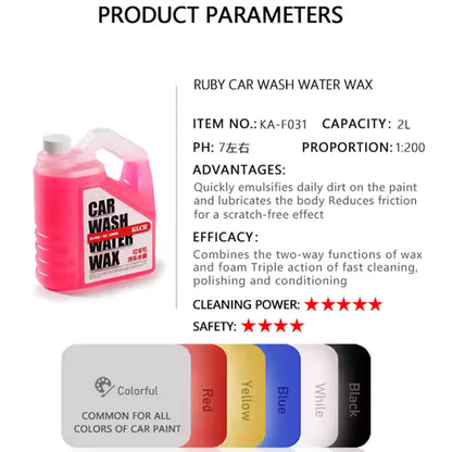 KLCB Car Wash Liquid Wax 2 Ltr KA-F031