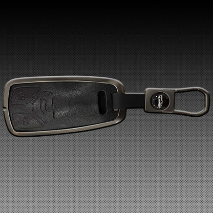 Audi A4 / RS4 / Q5 Zinc Alloy with Leather key Cover Model: 2012-2020