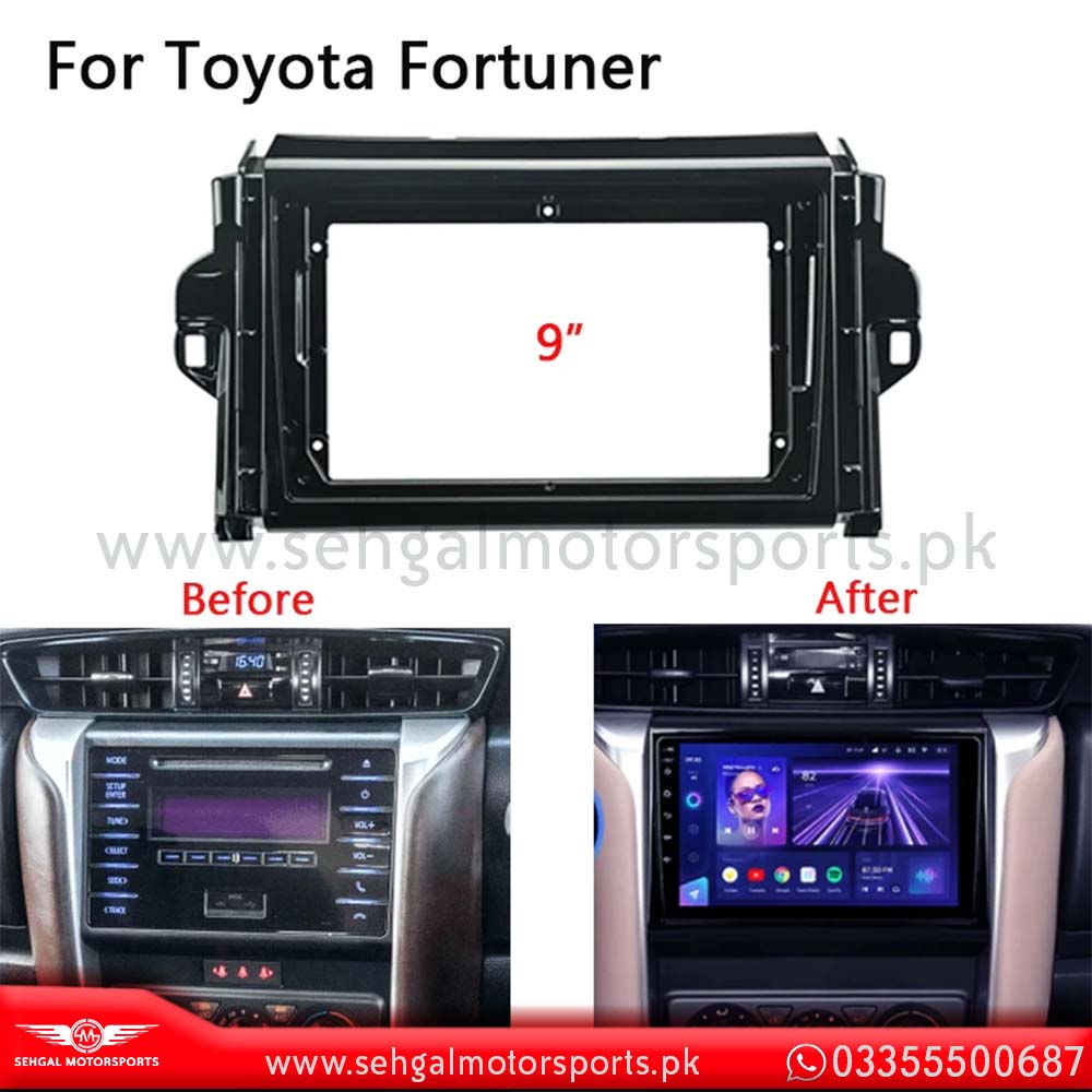 Infotainment Module Frame Toyota Fortuner Display Panel Frame/ Casing Model 2016-2021 – Sehgal ...