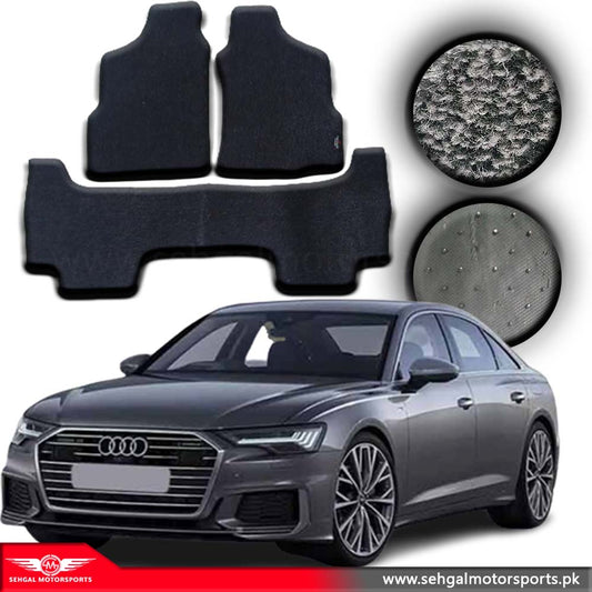 Audi A6 Carpet Floor Mat Special Black/Gray Model 2014-2018