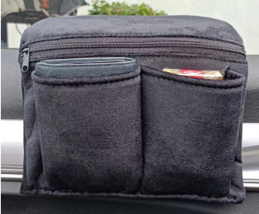 Motorsports Car Window / Armrest  Suede Hanging Bag & Storage Pocket Organizer