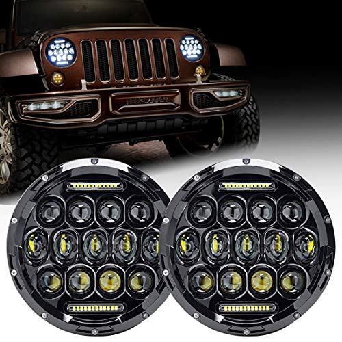 Wrangler 7 Inch Head Light 16 LED C24-01 (Pair)