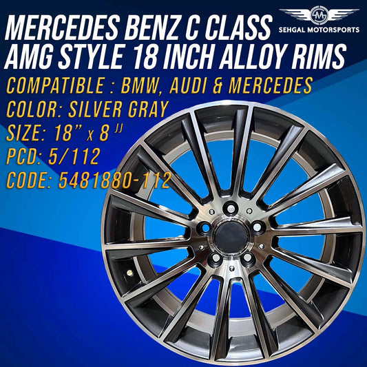 Mercedes Benz C Class AMG Style Alloy Rims 18 Inch (5481880-12)