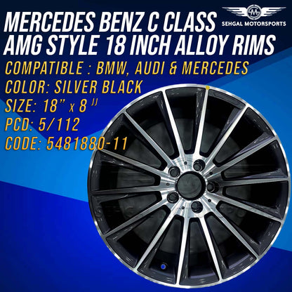Mercedes Benz C Class AMG Style Alloy Rims 18 Inch (5481880-11)