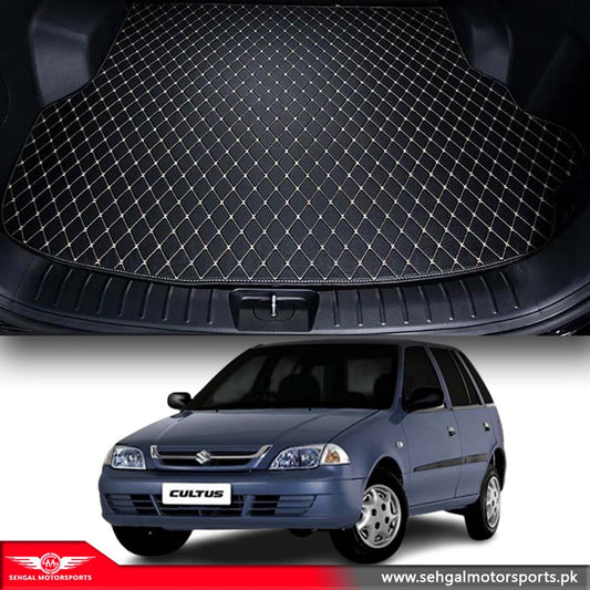 Suzuki Cultus 7D Eco Trunk Mat Black (With Black or Beige Stitch) Model 2007-17