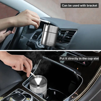 Portable Stainless Steel Car Ashtray