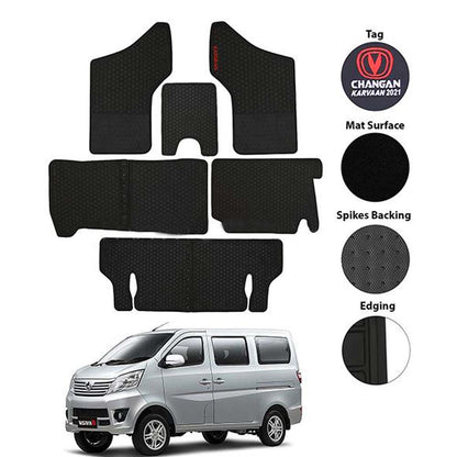 Changan Karvan Rubber Floor Mat Black Model 2019-2022