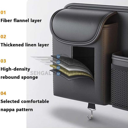 Motorsports Car Leather Hanging Back Seat Organizer Multi Pocket