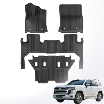 Toyota Land Cruiser LC300 / LX600 TPE Floor Mats 7 Seater Model: 2021-25