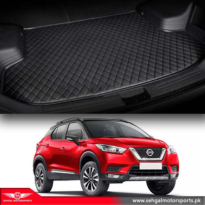 Nissan Kicks 7D Eco Trunk Mat Black (with Black OR Beige Stitch) Model 2021-2022